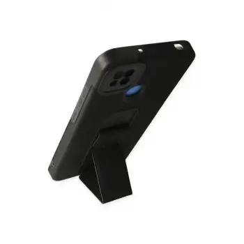 Newface Xiaomi Redmi 9C Kılıf Mega Standlı Silikon - Siyah