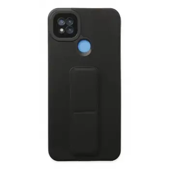 Newface Xiaomi Redmi 9C Kılıf Mega Standlı Silikon - Siyah