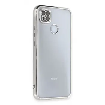 Newface Xiaomi Redmi 9C Kılıf Razer Lensli Silikon - Gümüş