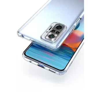 Newface Xiaomi Redmi Note 10 5G Kılıf Lüx Şeffaf Silikon