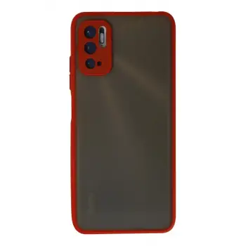 Newface Xiaomi Redmi Note 10 5G Kılıf Montreal Silikon Kapak - Kırmızı