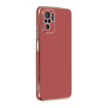 Newface Xiaomi Redmi Note 10 Kılıf Volet Silikon - Kırmızı