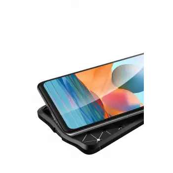 Newface Xiaomi Redmi Note 10 Pro Kılıf Auto Focus Kapak - Kırmızı