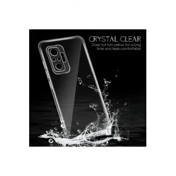 Newface Xiaomi Redmi Note 10 Pro Kılıf Lüx Şeffaf Silikon