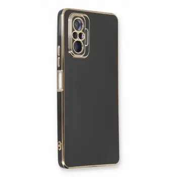 Newface Xiaomi Redmi Note 10 Pro Kılıf Volet Silikon - Siyah