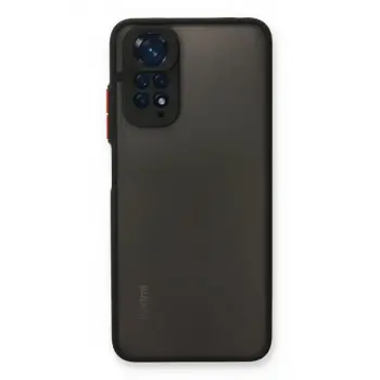 Newface Xiaomi Redmi Note 11 Kılıf Montreal Silikon Kapak - Siyah