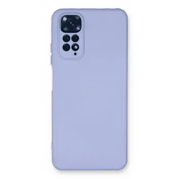 Newface Xiaomi Redmi Note 11 Kılıf Nano içi Kadife Silikon - Lila