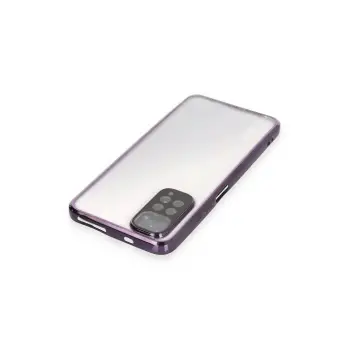 Newface Xiaomi Redmi Note 11 Kılıf Razer Lensli Silikon - Mor