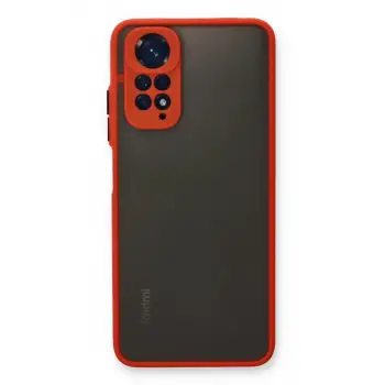 Newface Xiaomi Redmi Note 11 Pro Kılıf Montreal Silikon Kapak - Kırmızı