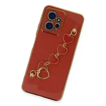 Newface Xiaomi Redmi Note 12 4G Kılıf Esila Silikon - Kırmızı