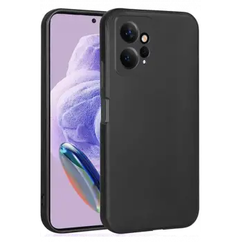 Newface Xiaomi Redmi Note 12 4G Kılıf First Silikon - Siyah