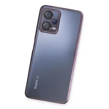 Newface Xiaomi Redmi Note 12 5G Kılıf Razer Lensli Silikon - Mor