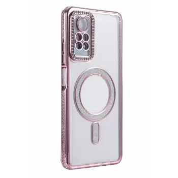 Newface Xiaomi Redmi Note 12 Pro 4G Joke Simli Magneticsafe Kılıf - Pembe