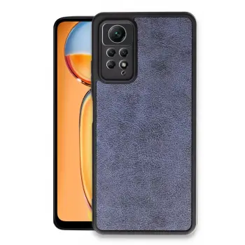 Newface Xiaomi Redmi Note 12 Pro 4G Kılıf Aras Deri Kapak - Lacivert