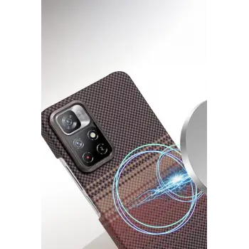 Newface Xiaomi Redmi Note 12 Pro 4G Vega Magsafe Kapak - Mavi
