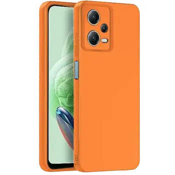 Newface Xiaomi Redmi Note 12 Pro 5G Kılıf Nano içi Kadife Silikon - Turuncu