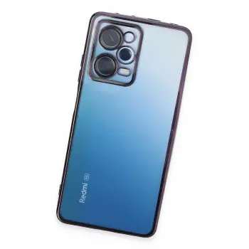 Newface Xiaomi Redmi Note 12 Pro 5G Kılıf Razer Lensli Silikon - Mor