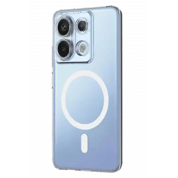 Newface Xiaomi Redmi Note 13 Pro 4G Combo Sert Şeffaf Magsafe Kapak - Şeffaf