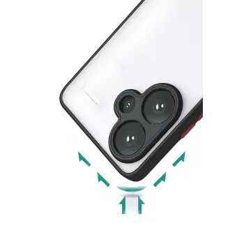 Newface Xiaomi Redmi Note 13 Pro Plus Kılıf Montreal Silikon Kapak - Siyah