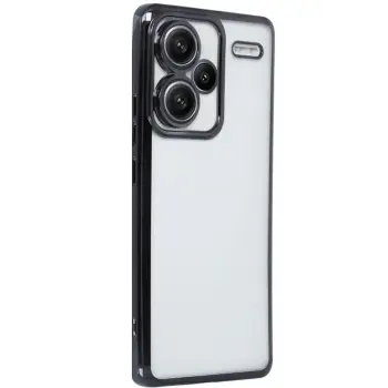 Newface Xiaomi Redmi Note 13 Pro Plus Kılıf Razer Lensli Silikon - Siyah