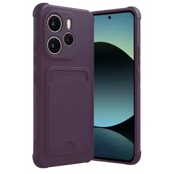 Newface Xiaomi Redmi Note 14 4G Kelvin Kartvizitli Silikon - Derin Mor