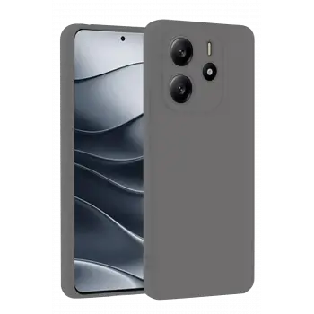 Newface Xiaomi Redmi Note 14 4G Kılıf First Silikon - Gri