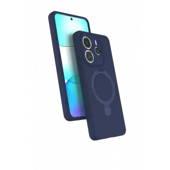 Newface Xiaomi Redmi Note 14 4G Regal Magsafe Standlı Kapak - Lacivert