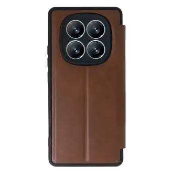 Newface Xiaomi Redmi Note 14 Pro 4G Kılıf Flip Cover - Taba