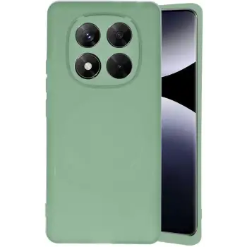 Newface Xiaomi Redmi Note 14 Pro 4G Kılıf Maya Karbon Kapak - Su Yeşili