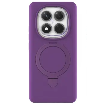 Newface Xiaomi Redmi Note 14 Pro 4G Regal Magsafe Standlı Kapak - Derin Mor