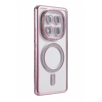Newface Xiaomi Redmi Note 14 Pro 5G Joke Simli Magneticsafe Kılıf - Pembe