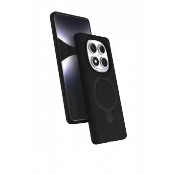 Newface Xiaomi Redmi Note 14 Pro 5G Regal Magsafe Standlı Kapak - Siyah