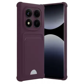 Newface Xiaomi Redmi Note 14 Pro Plus Kelvin Kartvizitli Silikon - Derin Mor