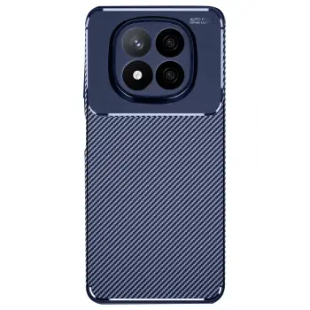 Newface Xiaomi Redmi Note 14 Pro Plus Kılıf Auto Focus Karbon Kapak - Lacivert