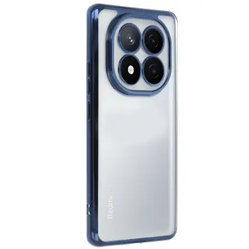 Newface Xiaomi Redmi Note 14 Pro Plus Kılıf Razer Lensli Silikon - Lacivert