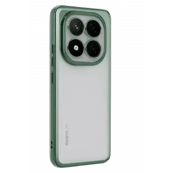 Newface Xiaomi Redmi Note 14 Pro Plus Kılıf Razer Lensli Silikon - Yeşil