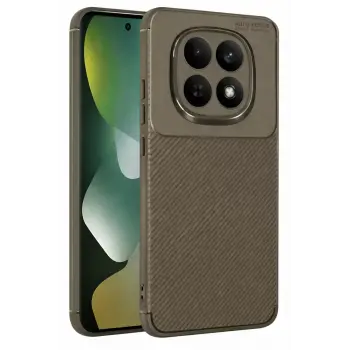 Newface Xiaomi Redmi Note 15 4G Auto Focus Karbon Kapak - Kahverengi