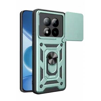 Newface Xiaomi Redmi Note 15 Pro 4G Pars Lens Yüzüklü Silikon - Yeşil