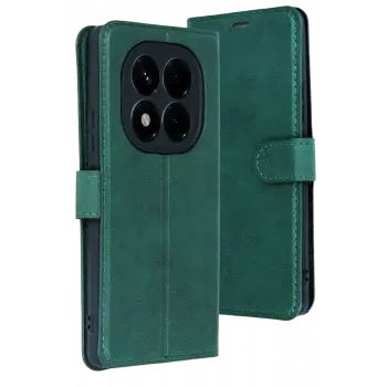 Newface Xiaomi Redmi Note 15 Pro 4G Trend S Plus Kapaklı Kılıf - Yeşil