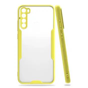 Newface Xiaomi Redmi Note 8 Kılıf Platin Silikon - Sarı