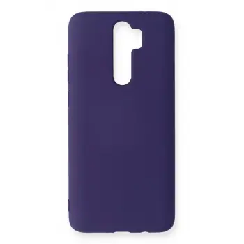 Newface Xiaomi Redmi Note 8 Pro Kılıf Nano içi Kadife Silikon - Mor