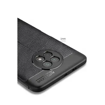 Newface Xiaomi Redmi Note 9 5G Kılıf Auto Focus Kapak - Siyah