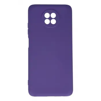 Newface Xiaomi Redmi Note 9 5G Kılıf Nano içi Kadife Silikon - Mor