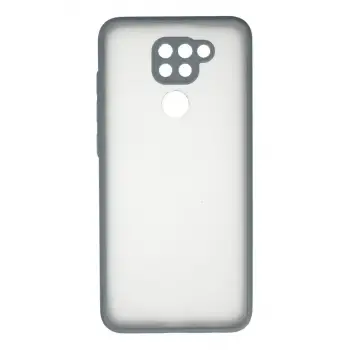 Newface Xiaomi Redmi Note 9 Kılıf Montreal Silikon Kapak - Gri