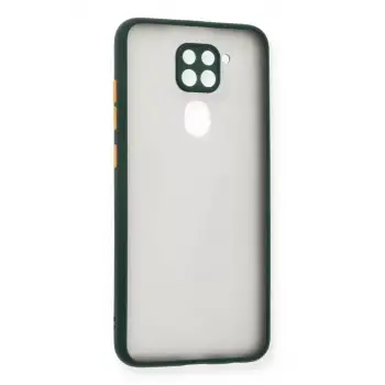 Newface Xiaomi Redmi Note 9 Kılıf Montreal Silikon Kapak - Yeşil