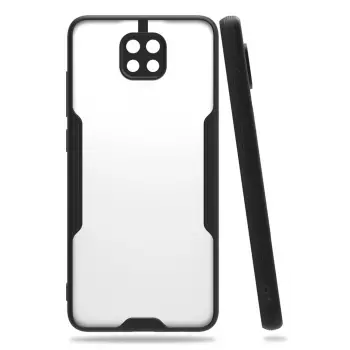 Newface Xiaomi Redmi Note 9 Kılıf Platin Silikon - Siyah