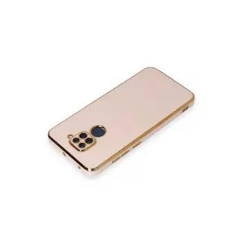 Newface Xiaomi Redmi Note 9 Kılıf Volet Silikon - Pembe