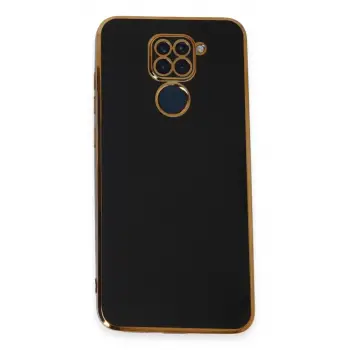 Newface Xiaomi Redmi Note 9 Kılıf Volet Silikon - Siyah