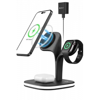 Newface YM-UD22 Kablosuz Şarj Masaüstü Set - Siyah