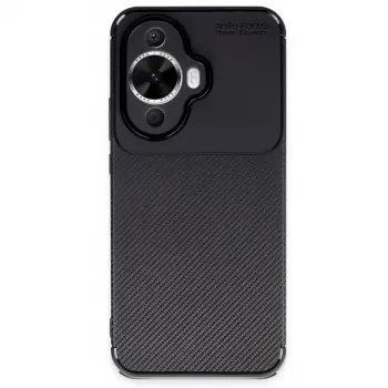 Nova 12S Kılıf Auto Focus Karbon Kapak - Siyah
